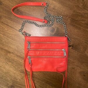 Rebecca Minkoff 3 Zip Rocker Leather Crossbody Bag